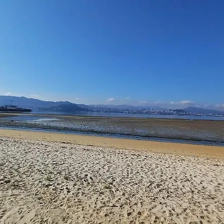 Apartament Piso A Pie De Playa Con Terraza Exclusiva Moaña Zewnętrze zdjęcie
