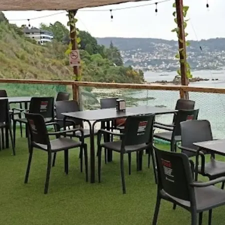 Apartament Piso A Pie De Playa Con Terraza Exclusiva Moaña Zewnętrze zdjęcie